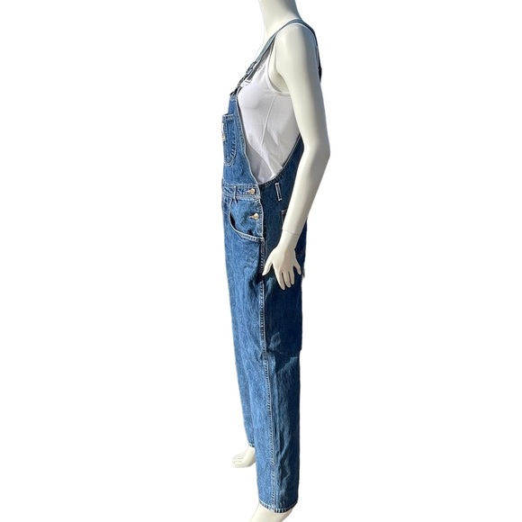 Vintage LINSON Denim Jeans Bib Overalls Pants Pantsuit 100% Cotton - Picture 4 of 16